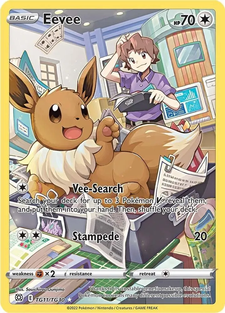 Eevee — SWSH09: Brilliant Stars Trainer Gallery — Pokémon