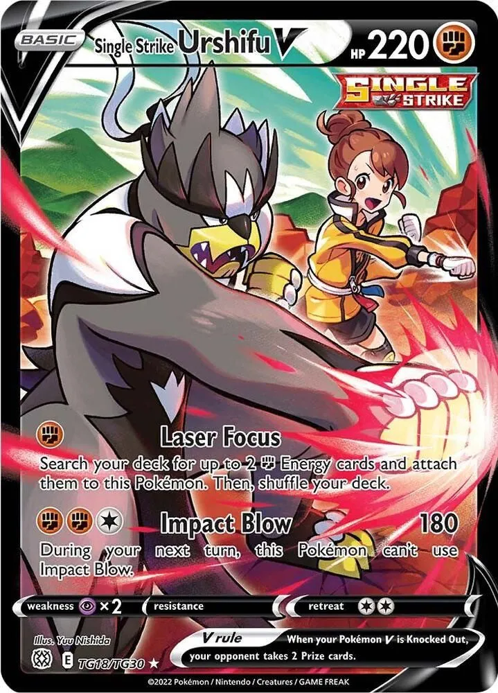 Single Strike Urshifu V — SWSH09: Brilliant Stars Trainer Gallery — Pokemon