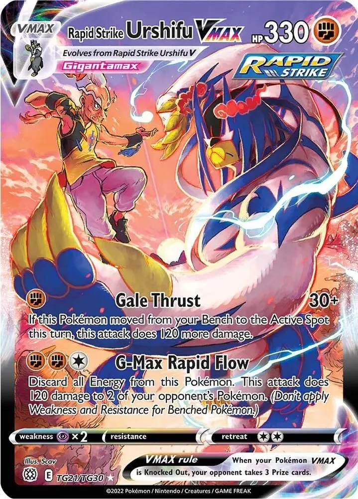 Rapid Strike Urshifu VMAX — SWSH09: Brilliant Stars Trainer Gallery — Pokémon