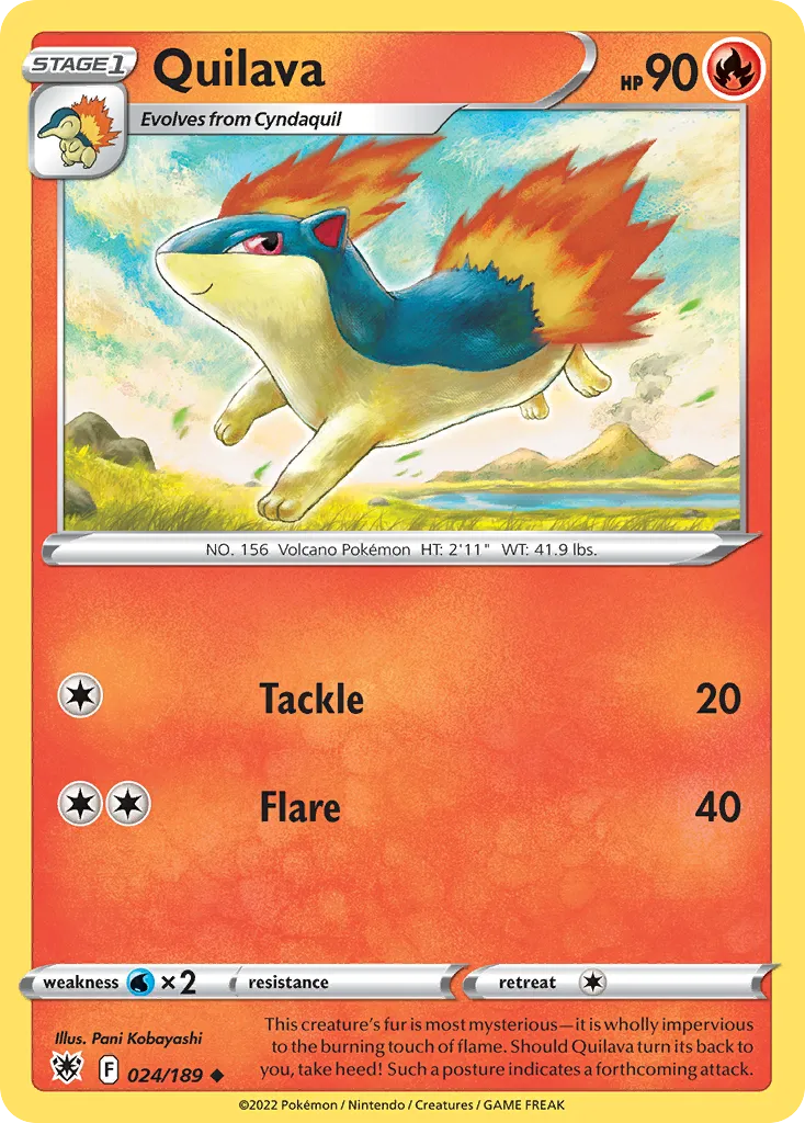 Quilava — SWSH10: Astral Radiance — Pokemon