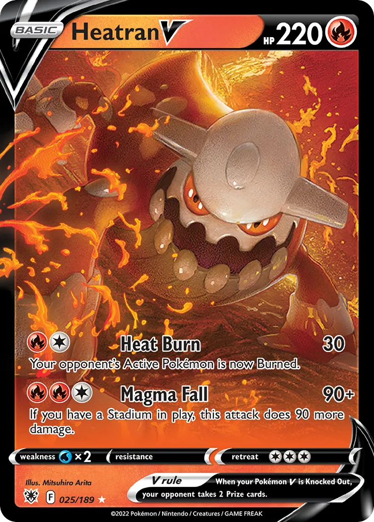 Heatran V — SWSH10: Astral Radiance — Pokémon
