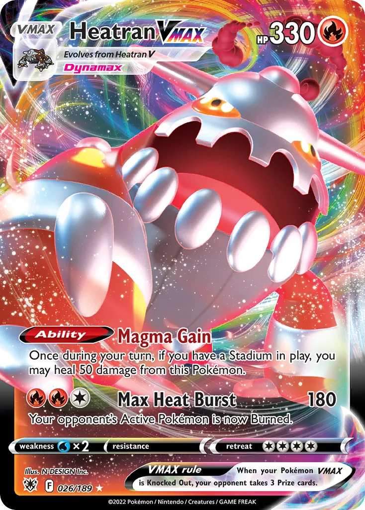 Heatran VMAX — SWSH10: Astral Radiance — Pokémon