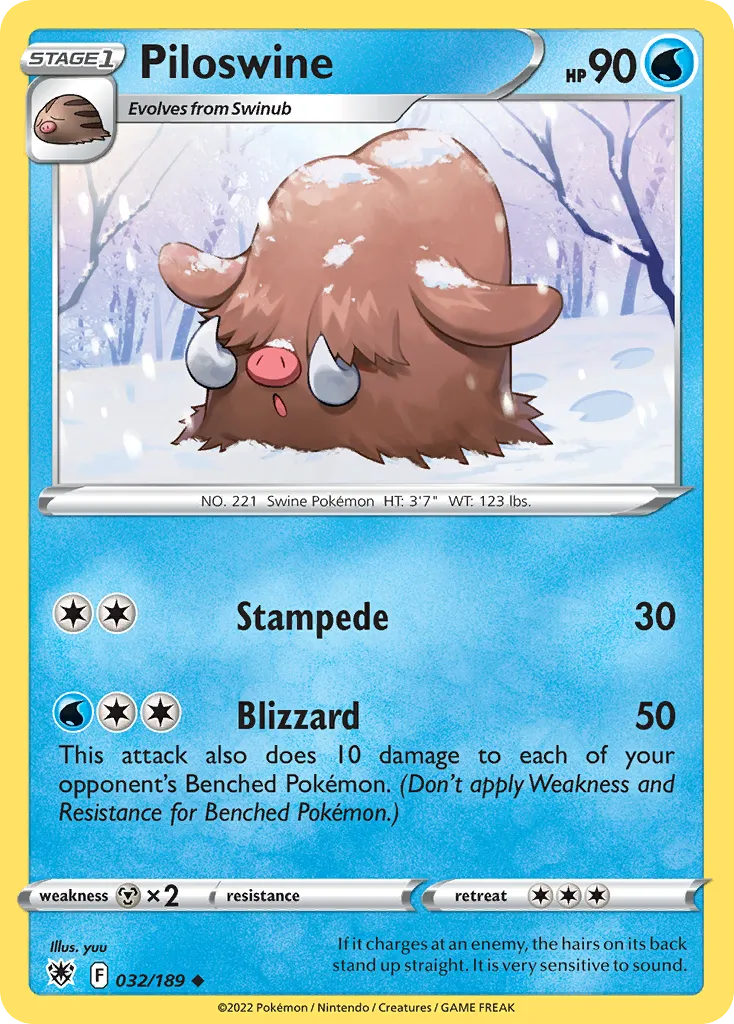 Piloswine — SWSH10: Astral Radiance — Pokémon