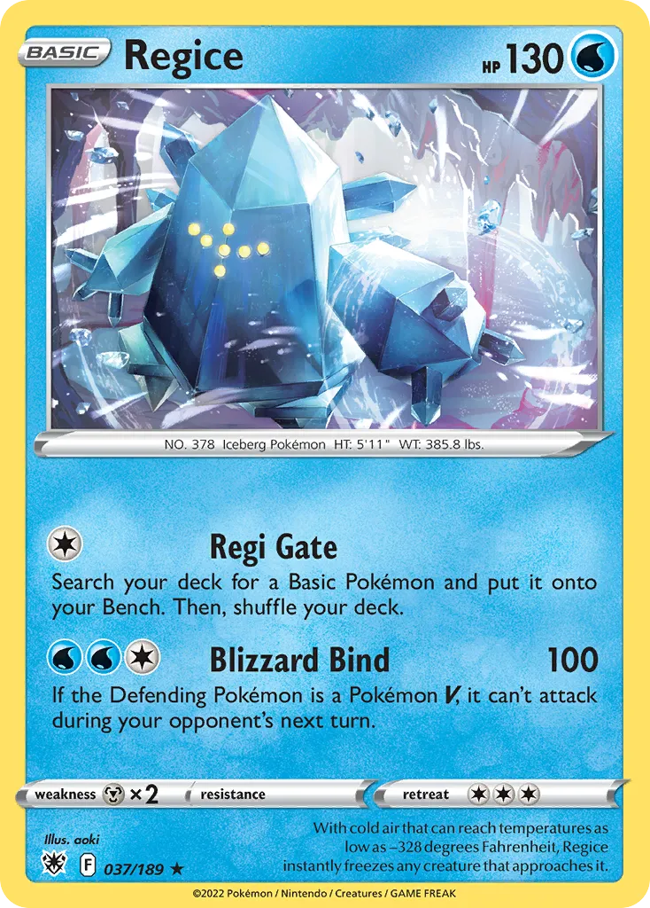 Regice — SWSH10: Astral Radiance — Pokémon