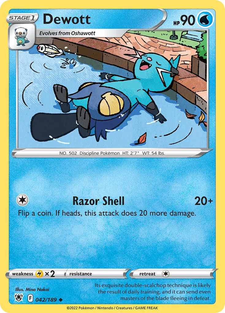 Dewott — SWSH10: Astral Radiance — Pokemon