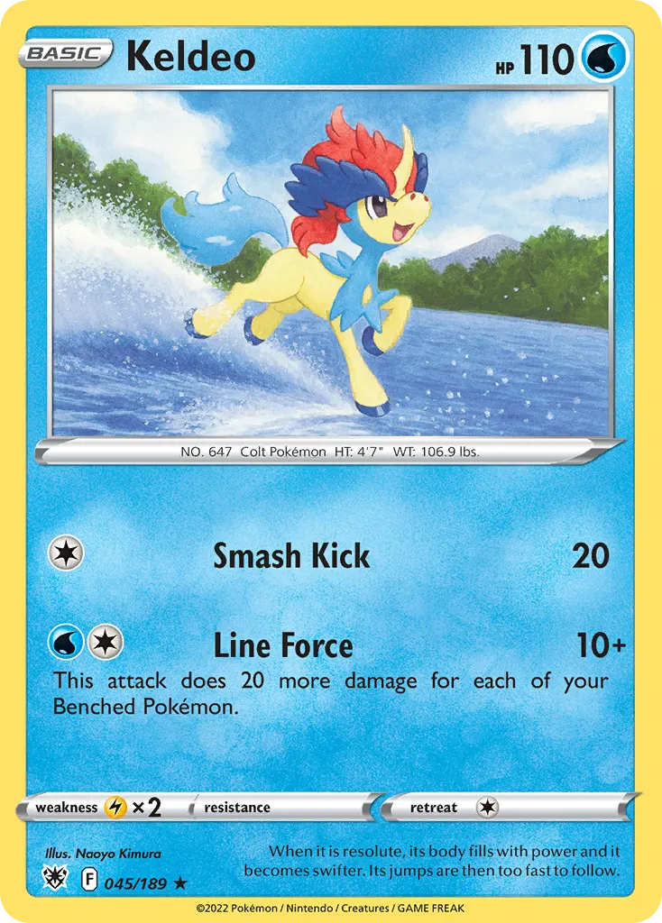 Keldeo — SWSH10: Astral Radiance — Pokemon