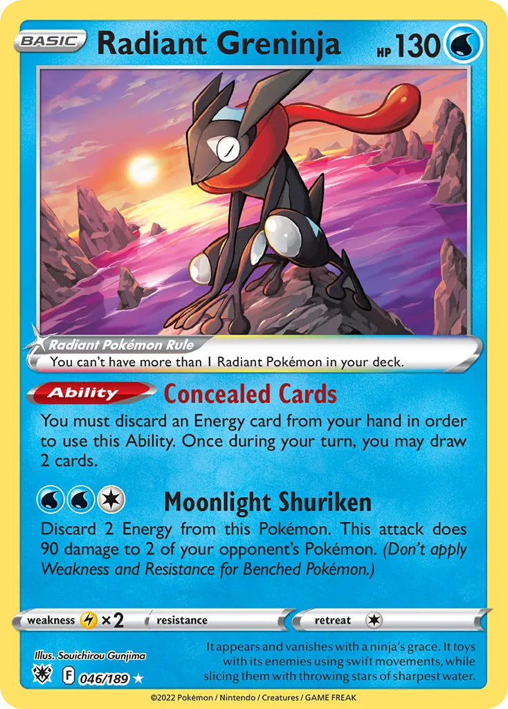 Radiant Greninja — SWSH10: Astral Radiance — Pokémon