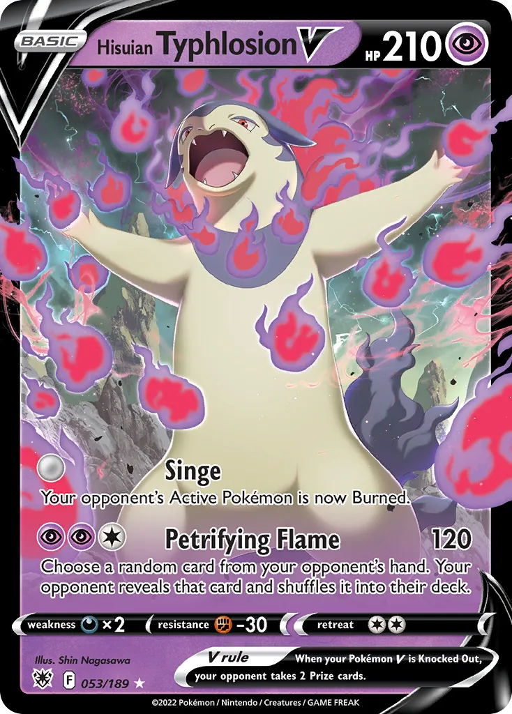 Hisuian Typhlosion V — SWSH10: Astral Radiance — Pokémon
