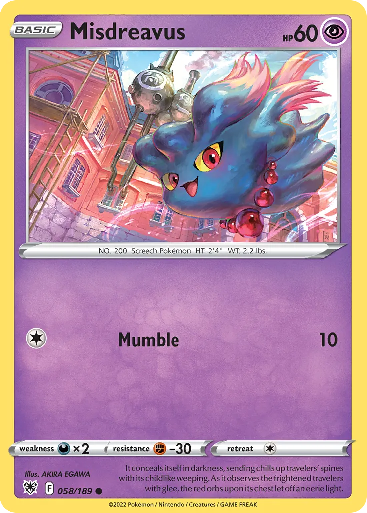 Misdreavus — SWSH10: Astral Radiance — Pokémon