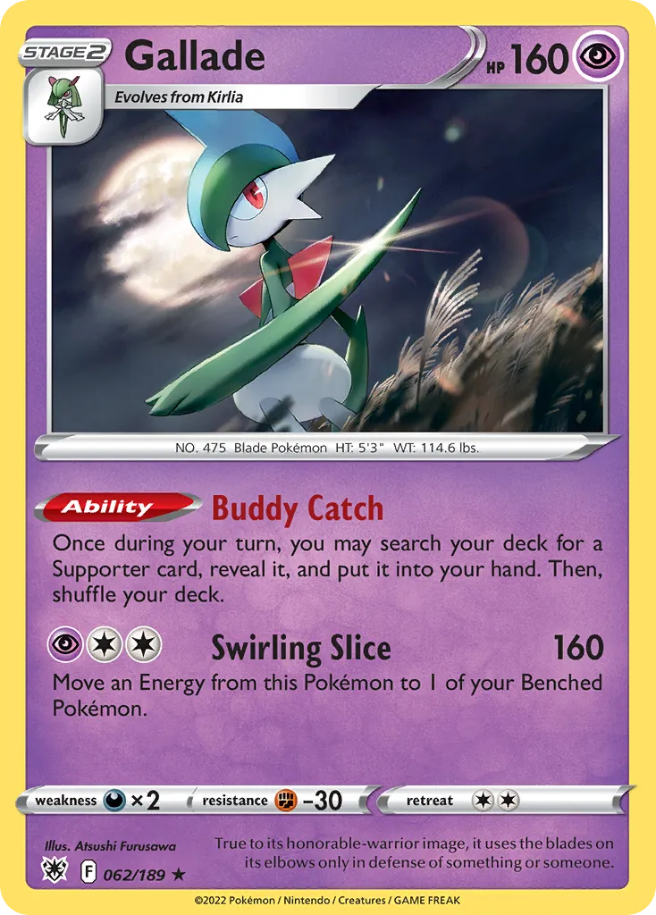 Gallade — SWSH10: Astral Radiance — Pokémon