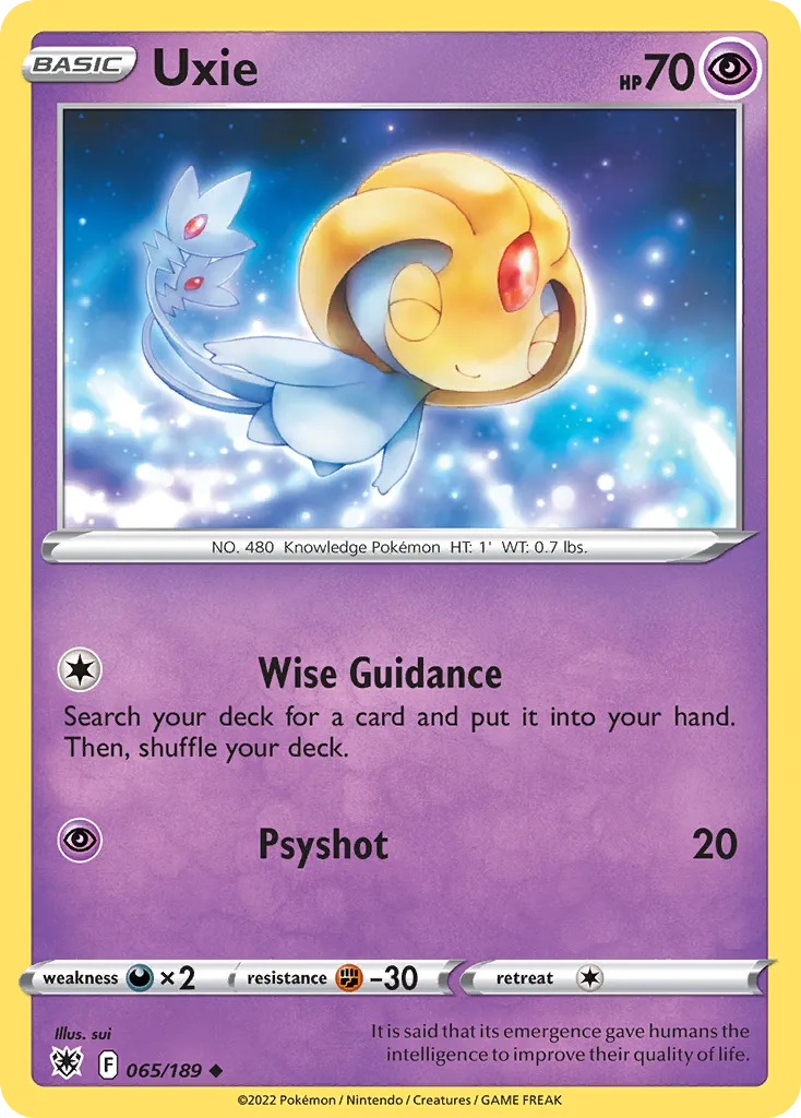 Uxie — SWSH10: Astral Radiance — Pokemon