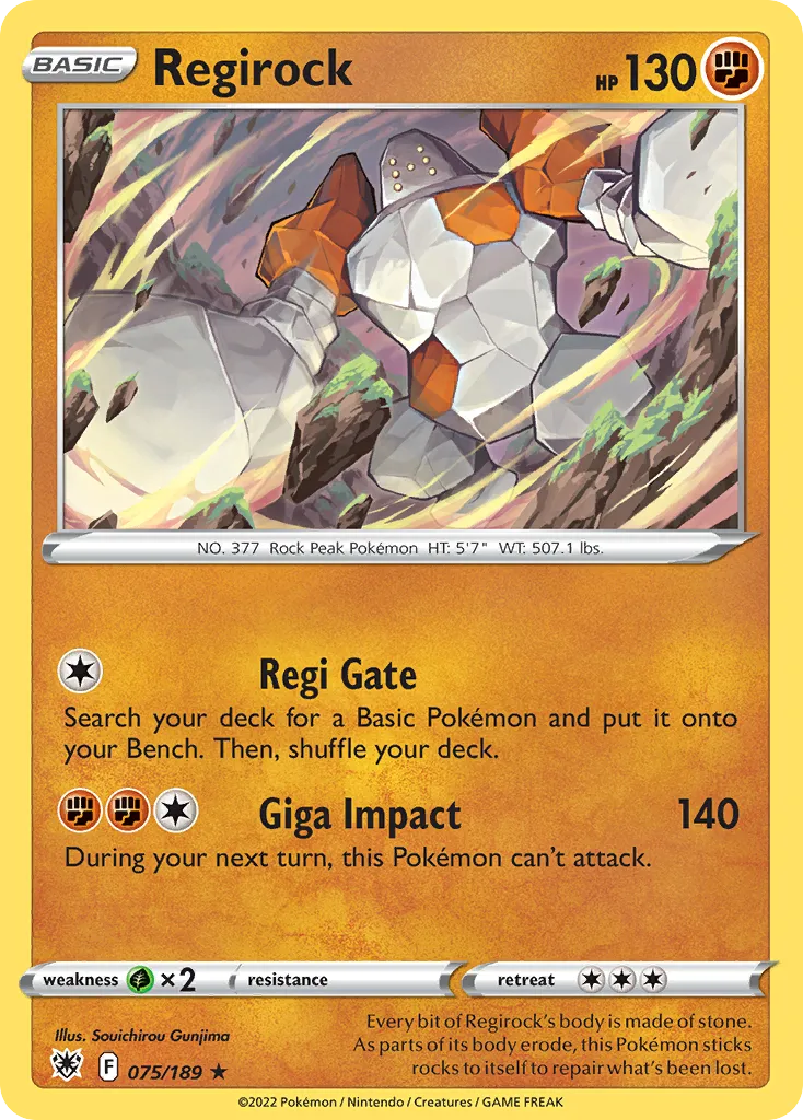Regirock — SWSH10: Astral Radiance — Pokémon