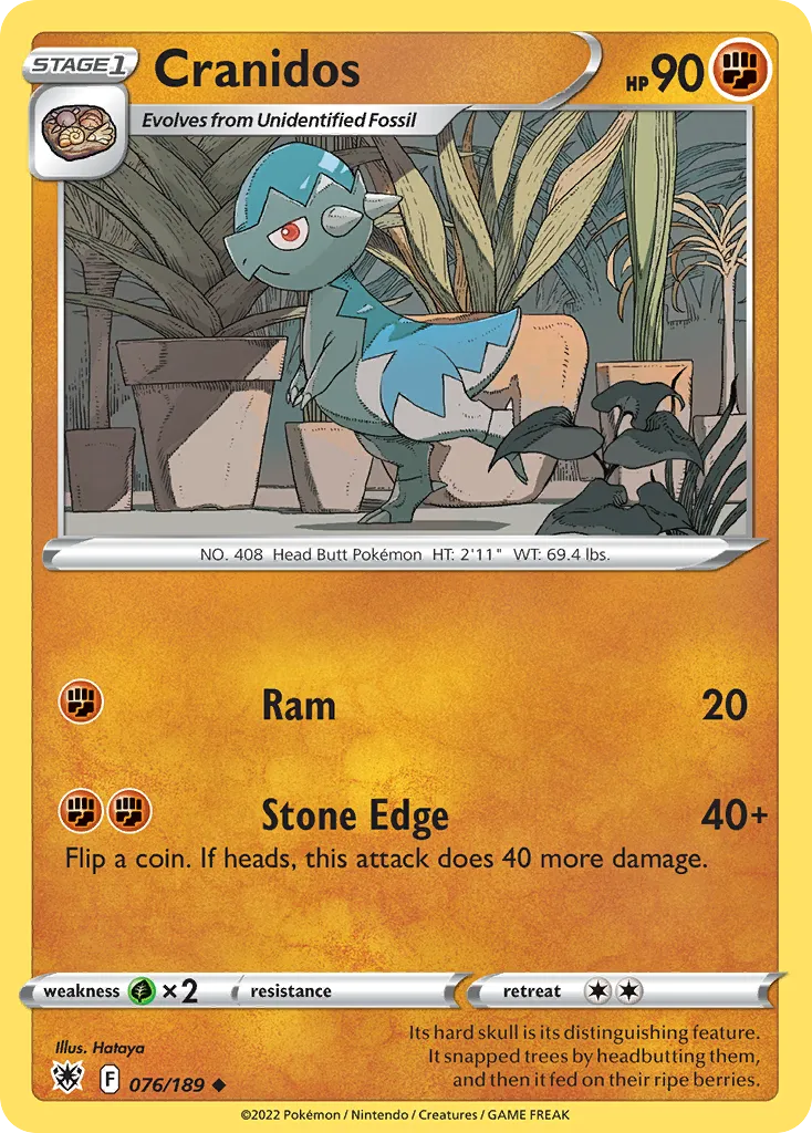 Cranidos — SWSH10: Astral Radiance — Pokémon