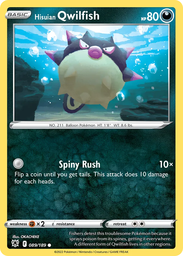 Hisuian Qwilfish — SWSH10: Astral Radiance — Pokémon