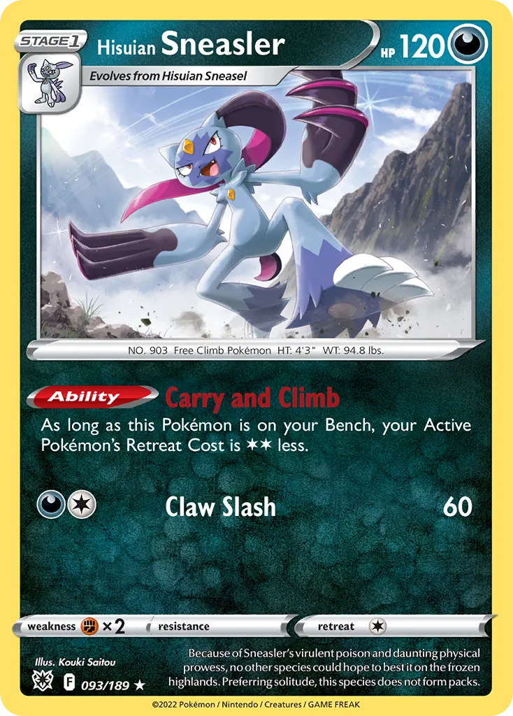 Hisuian Sneasler from SWSH10: Astral Radiance - Pokemon