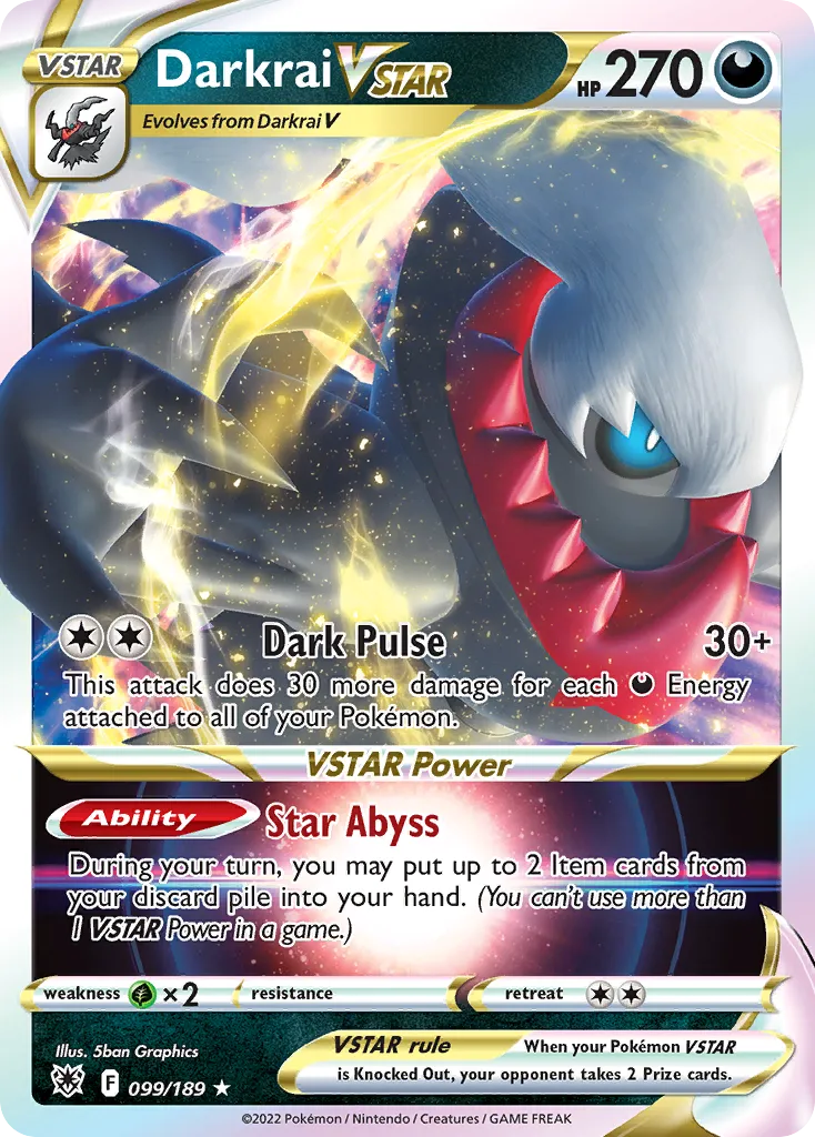Darkrai VSTAR — SWSH10: Astral Radiance — Pokémon