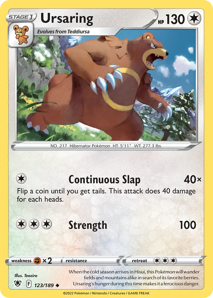 Ursaring — SWSH10: Astral Radiance — Pokémon