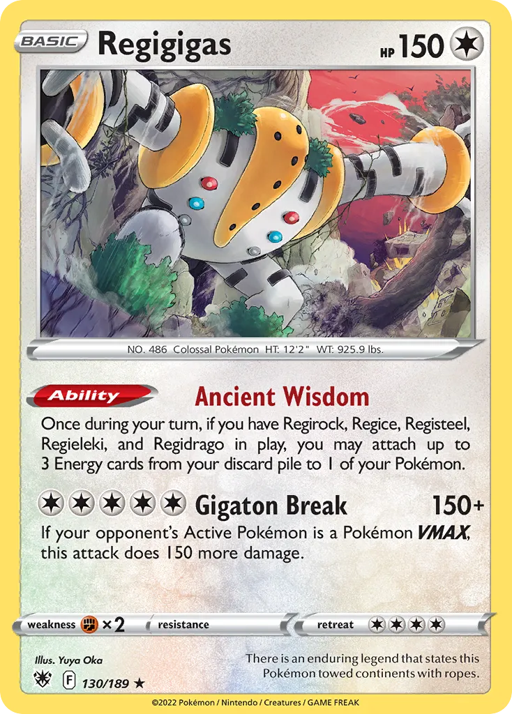 Regigigas from SWSH10: Astral Radiance - Pokemon