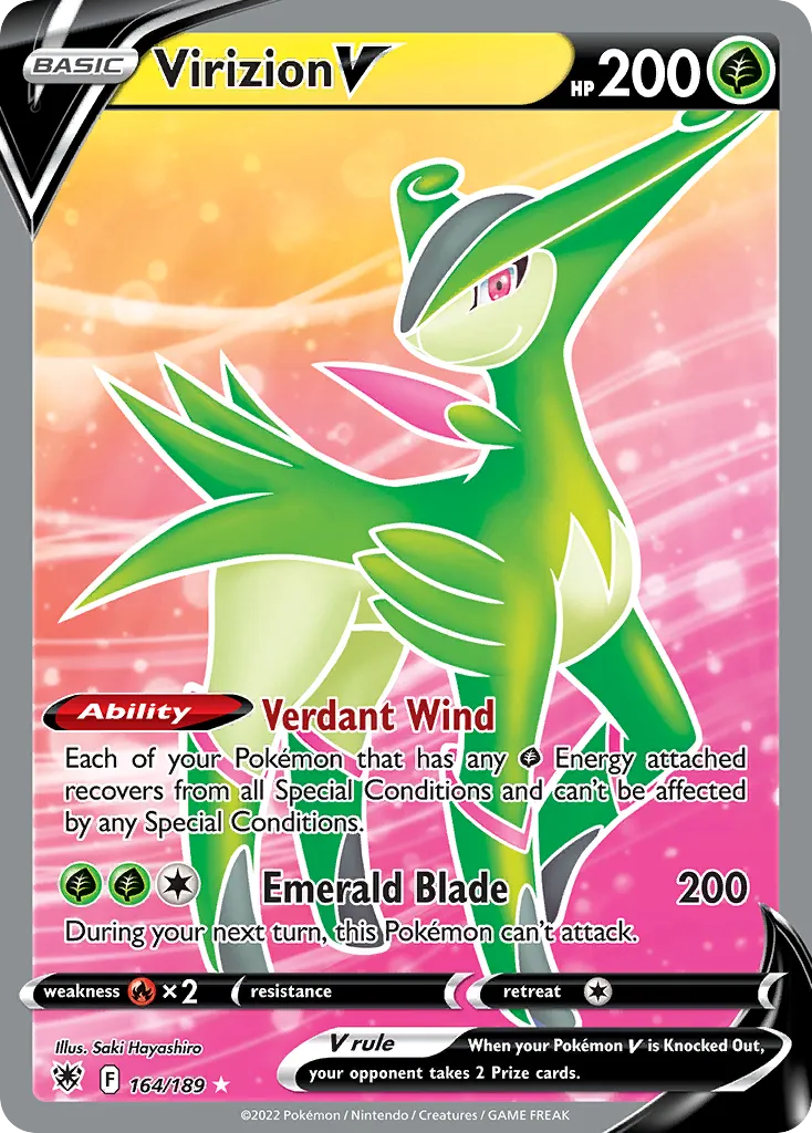 Virizion V from SWSH10: Astral Radiance - Pokemon