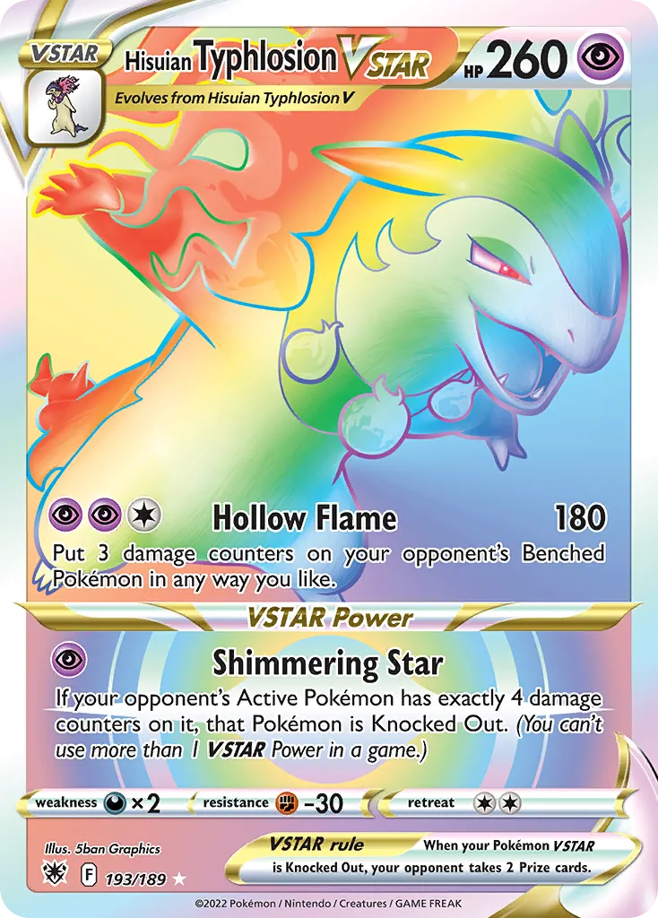 Hisuian Typhlosion VSTAR — SWSH10: Astral Radiance — Pokémon