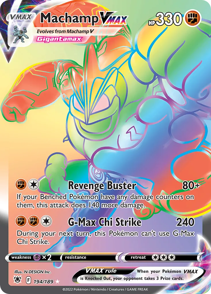 Machamp VMAX from SWSH10: Astral Radiance - Pokemon