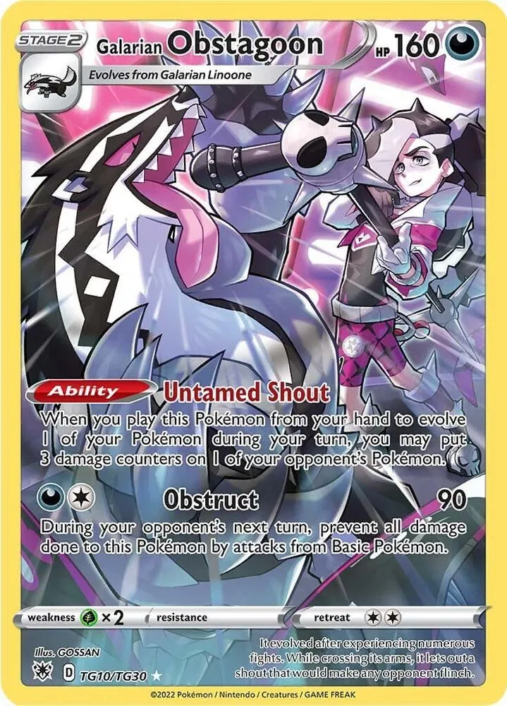 Galarian Obstagoon — SWSH10: Astral Radiance Trainer Gallery — Pokémon