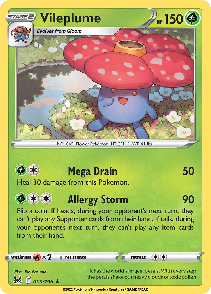 Vileplume — SWSH11: Lost Origin — Pokémon