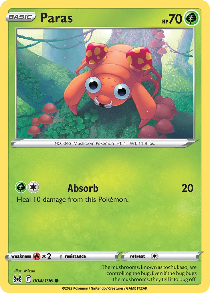 Paras — SWSH11: Lost Origin — Pokémon