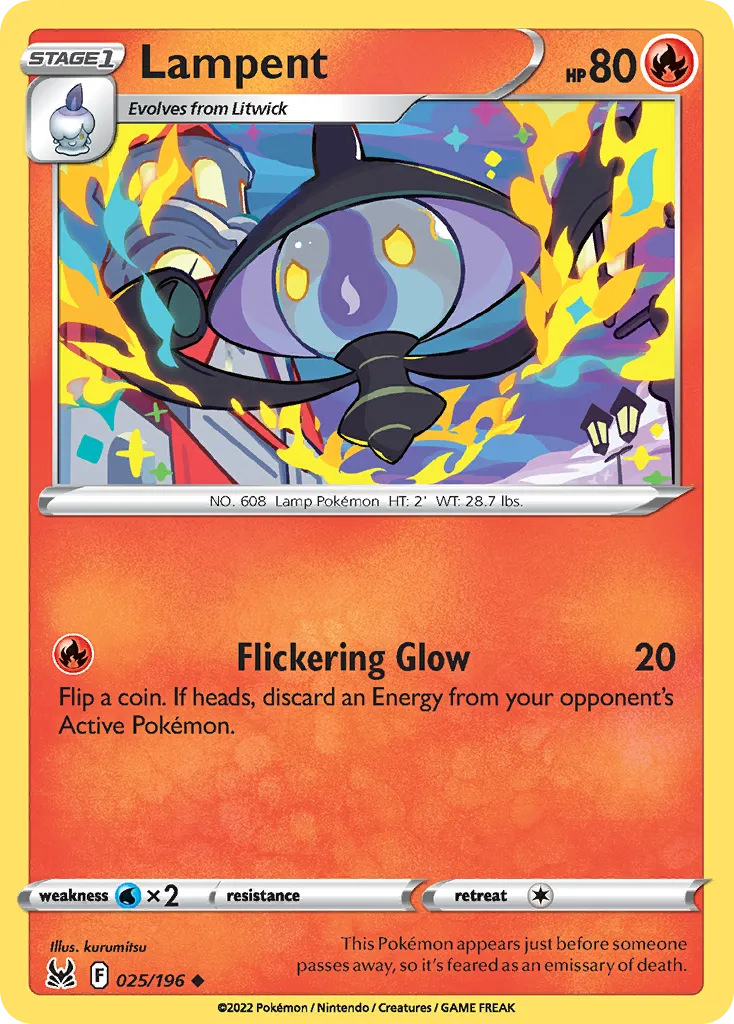 Lampent — SWSH11: Lost Origin — Pokémon