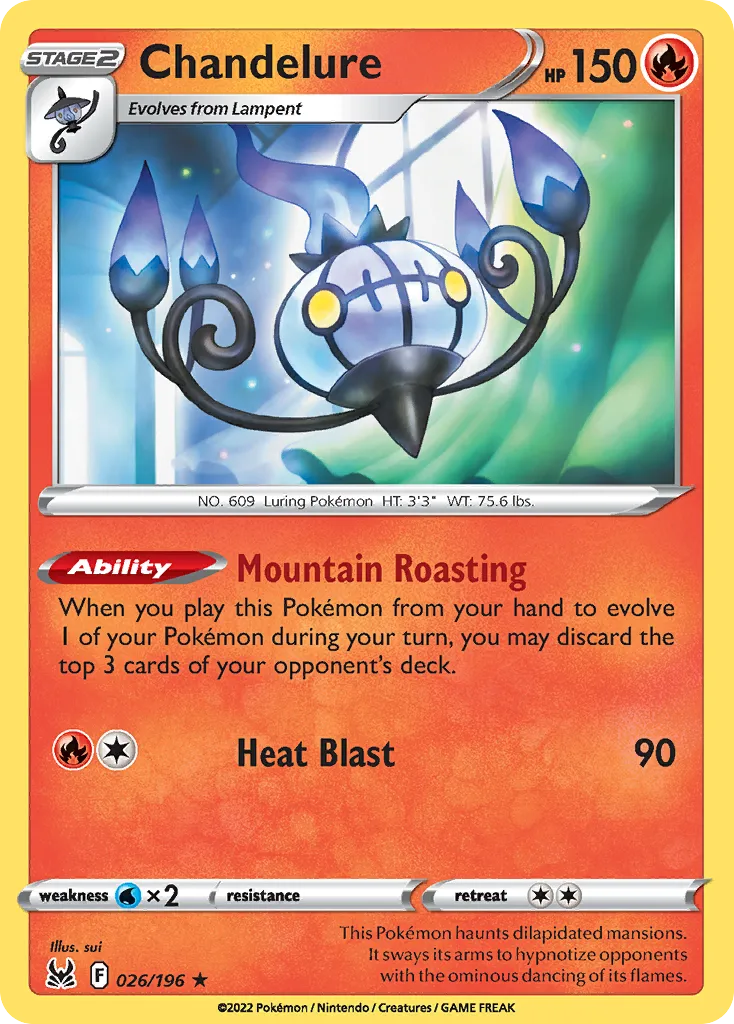 Chandelure — SWSH11: Lost Origin — Pokémon