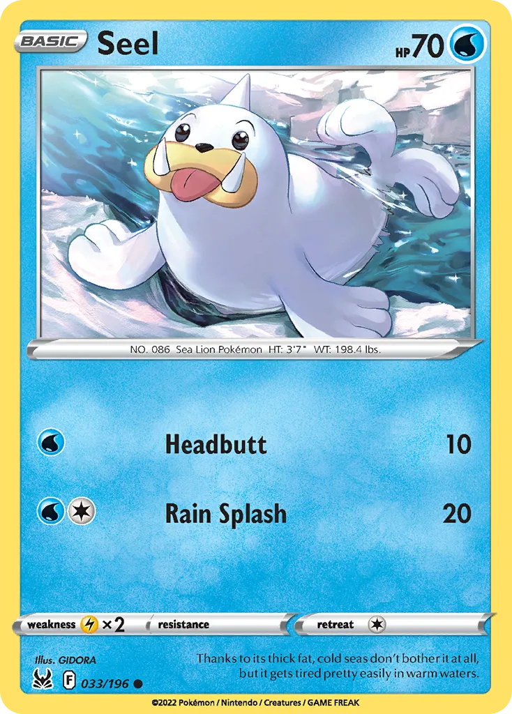 Seel — SWSH11: Lost Origin — Pokémon