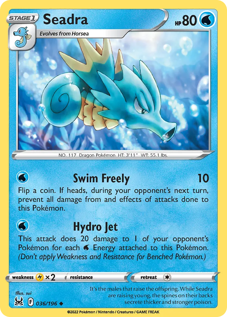 Seadra — SWSH11: Lost Origin — Pokémon