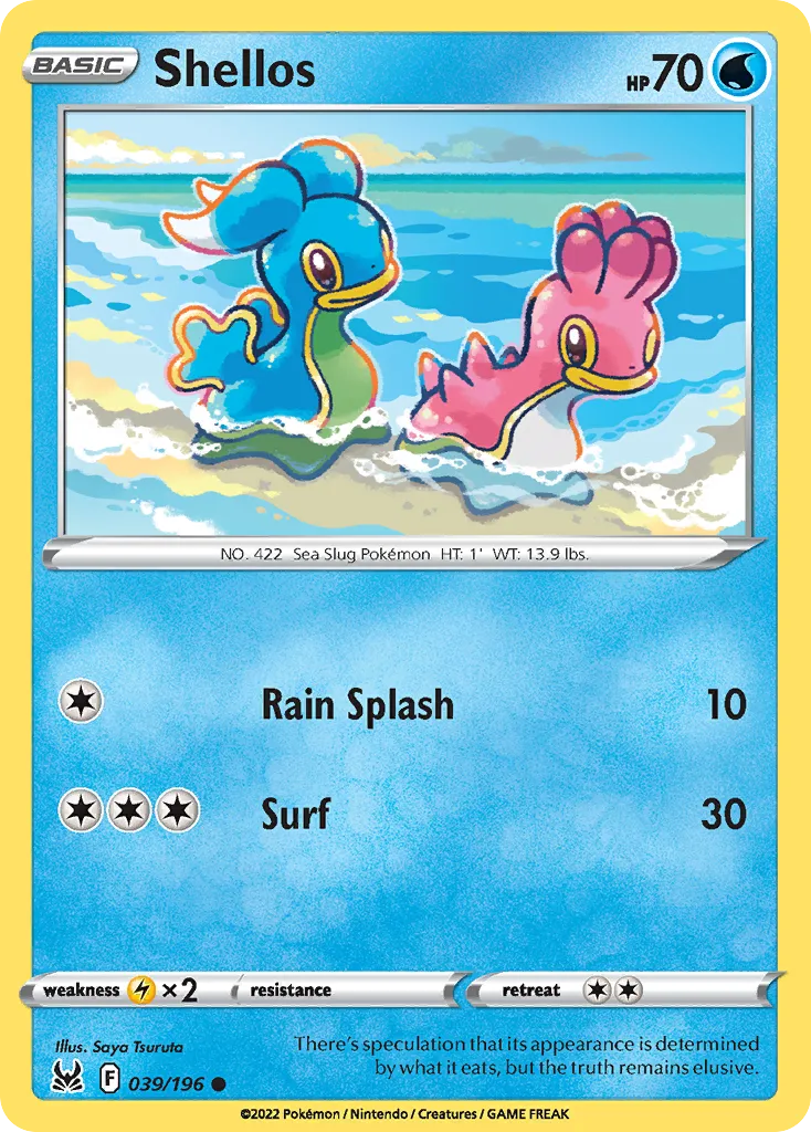 Shellos — SWSH11: Lost Origin — Pokémon