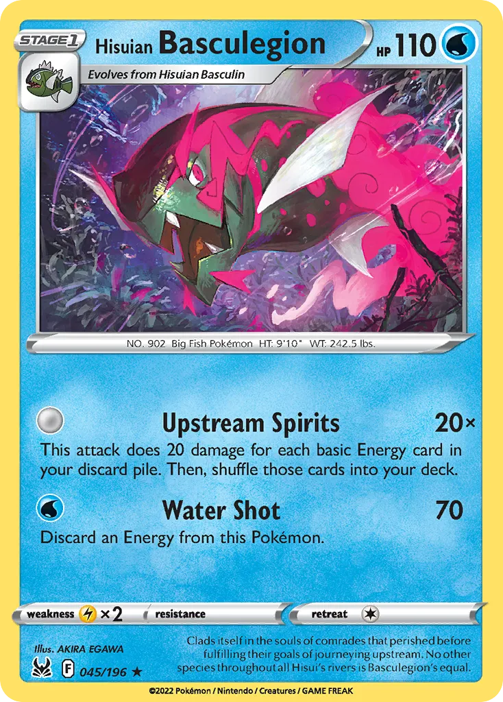 Hisuian Basculegion — SWSH11: Lost Origin — Pokémon