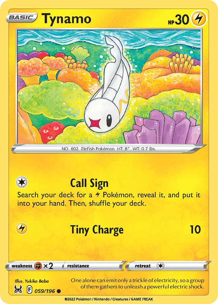 Tynamo — SWSH11: Lost Origin — Pokémon