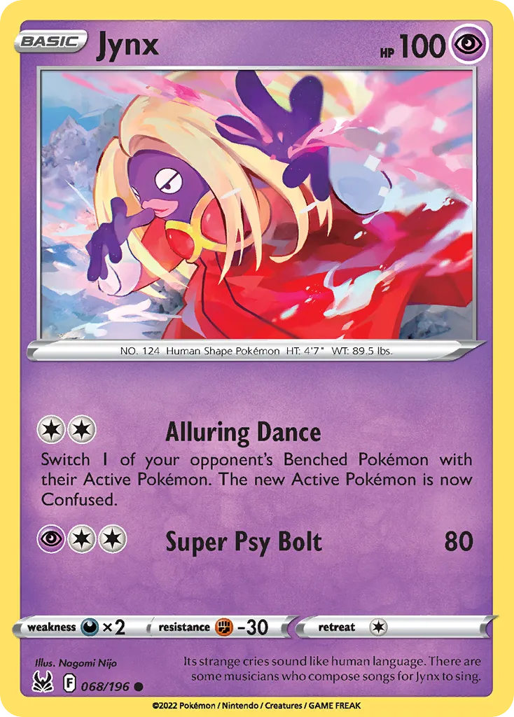 Jynx — SWSH11: Lost Origin — Pokémon