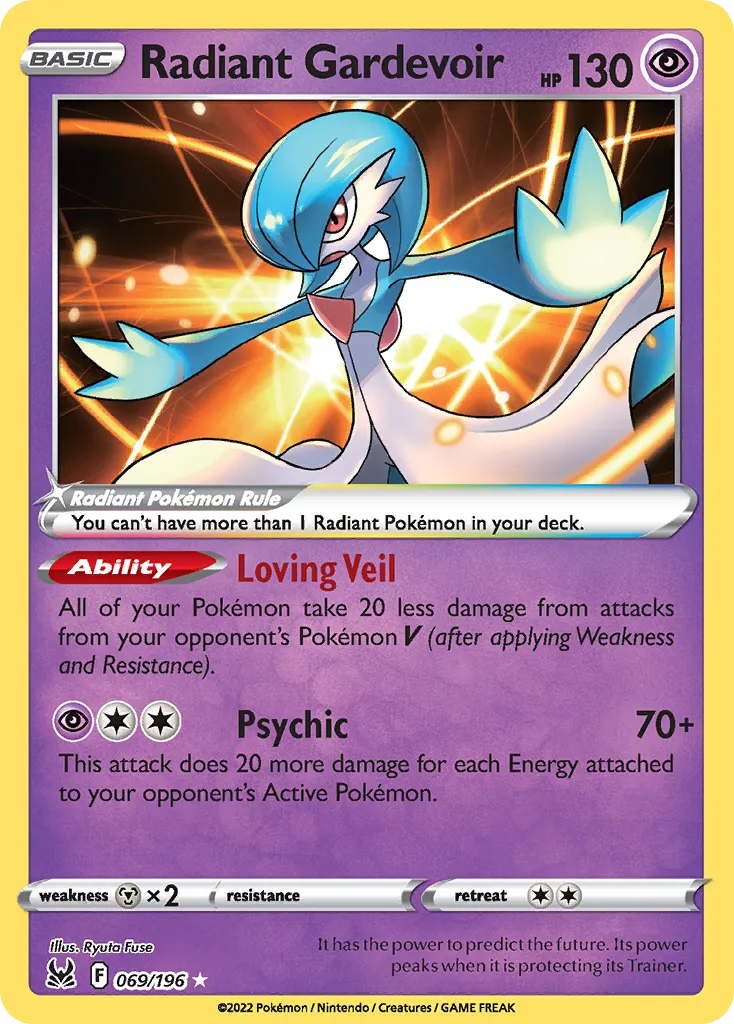 Radiant Gardevoir — SWSH11: Lost Origin — Pokemon