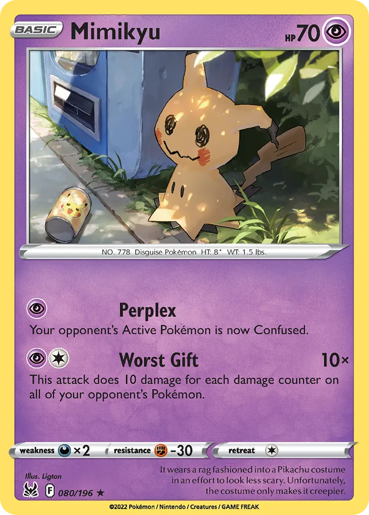 Mimikyu — SWSH11: Lost Origin — Pokémon