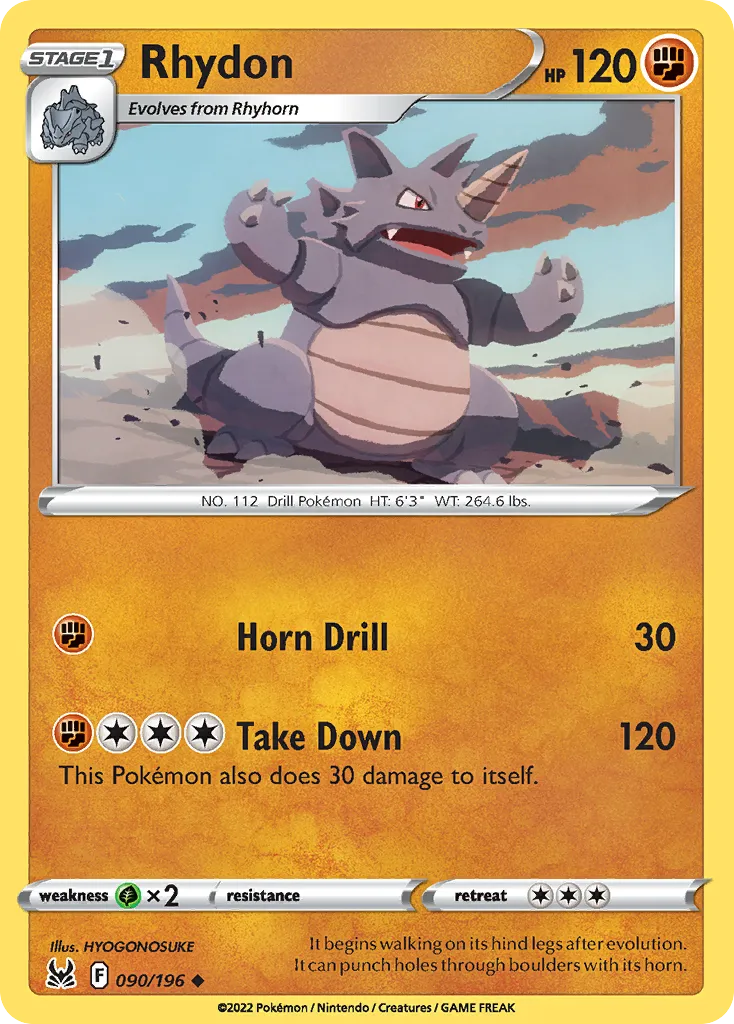 Rhydon — SWSH11: Lost Origin — Pokémon