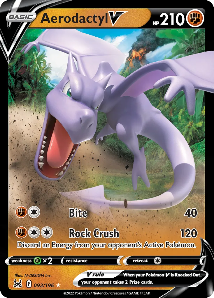 Aerodactyl V from SWSH11: Lost Origin - Pokemon