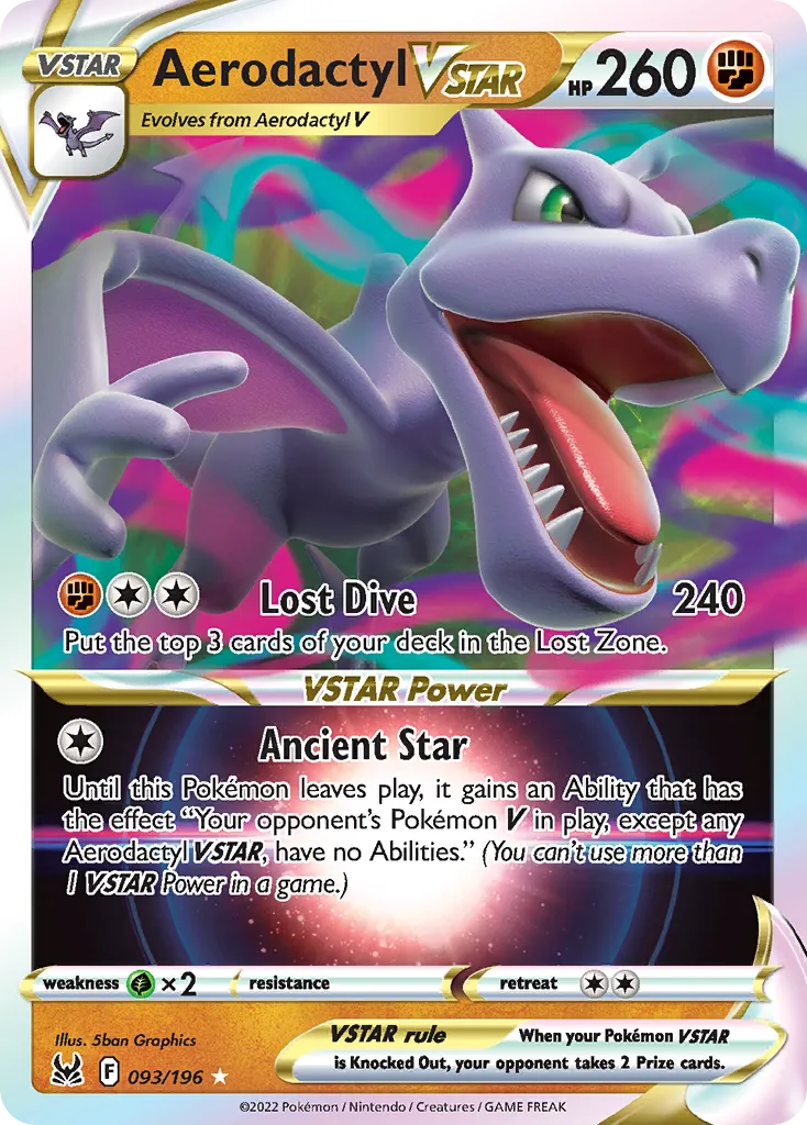 Aerodactyl VSTAR — SWSH11: Lost Origin — Pokemon