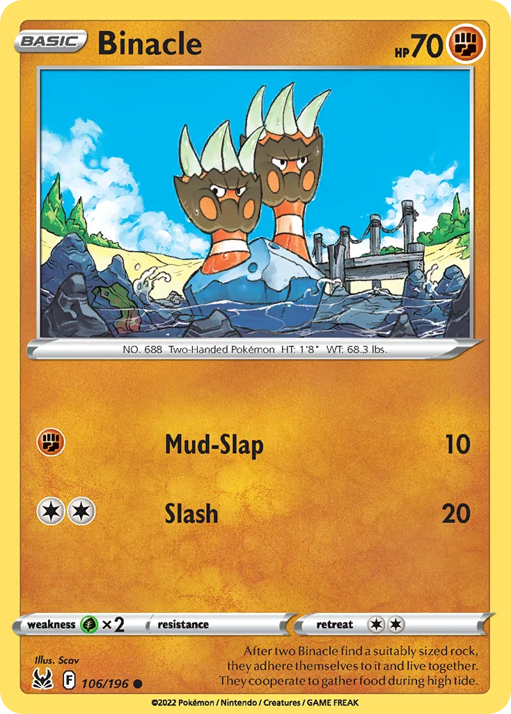 Binacle — SWSH11: Lost Origin — Pokémon