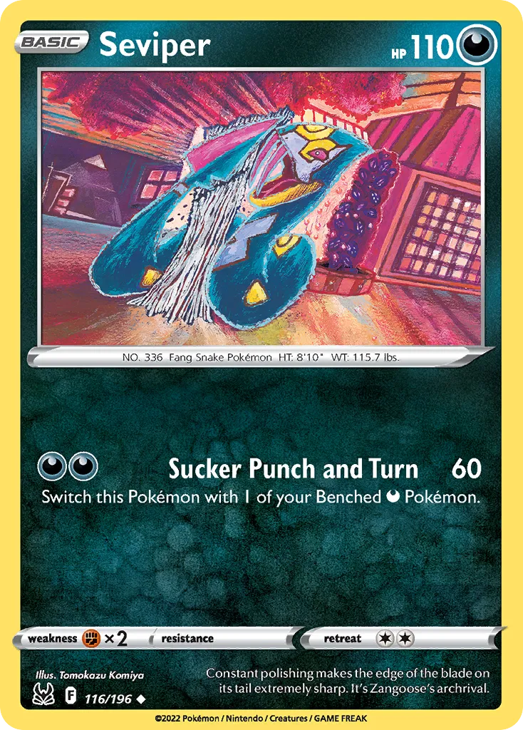 Séviper — SWSH11: Lost Origin — Pokémon