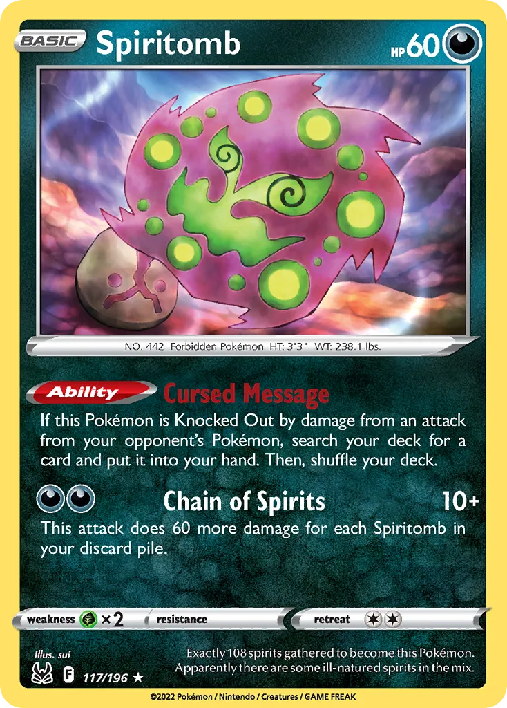 Spiritomb — SWSH11: Lost Origin — Pokémon
