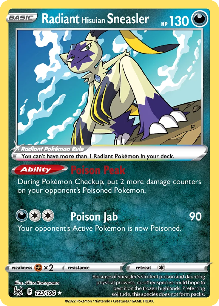 Radiant Hisuian Sneasler — SWSH11: Lost Origin — Pokémon