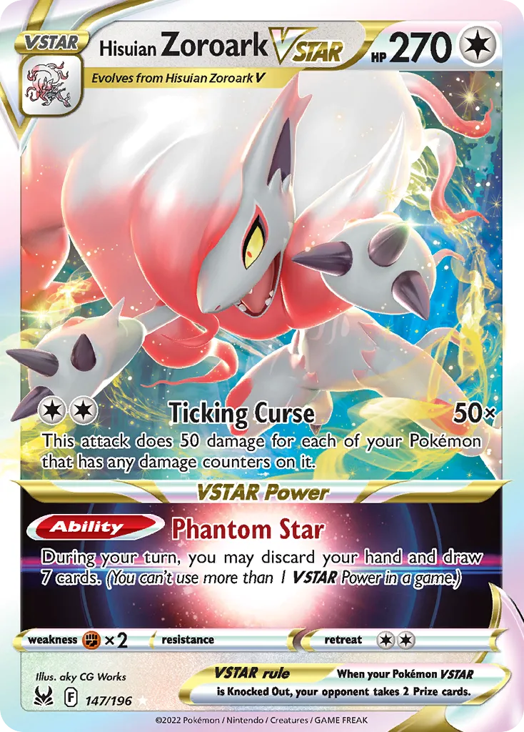 Hisuian Zoroark VSTAR — SWSH11: Lost Origin — Pokemon