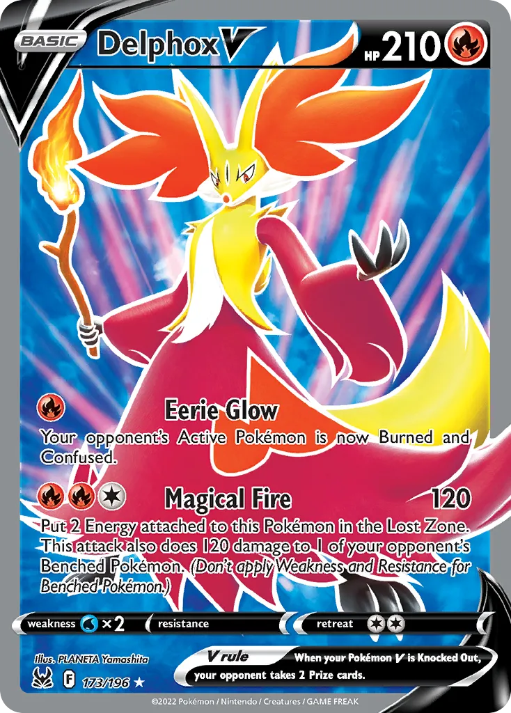 Delphox V — SWSH11: Lost Origin — Pokemon