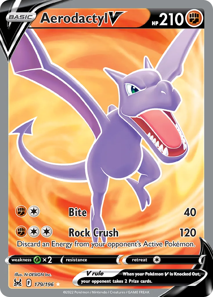 Ptéra V from SWSH11: Lost Origin - Pokemon