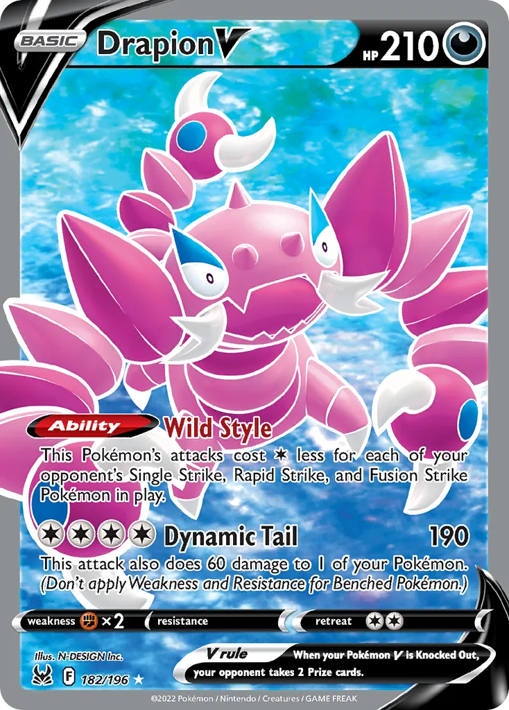 Drapion V — SWSH11: Lost Origin — Pokemon