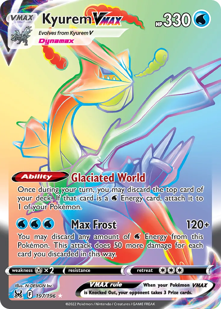 Kyurem VMAX from SWSH11: Lost Origin - Pokemon